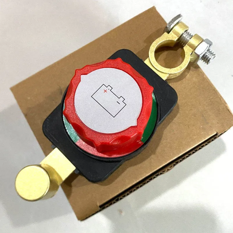 12V 24V Battery Cut Off Switch For Vehicle Negative Terminal Power Isolation For Cars Trucks Boats RVs Trailers Security Use