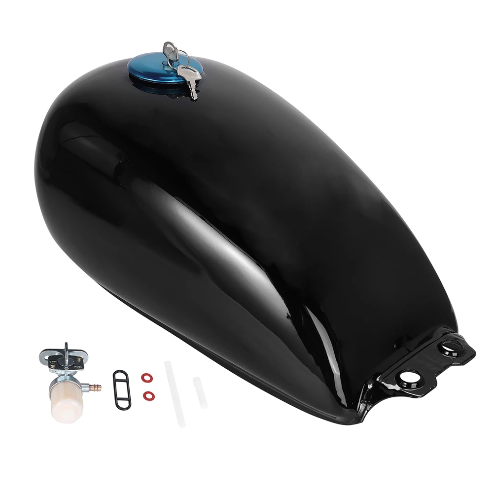 4 Colors 9L 2.4 Gal Iron Motorcycle Gas Fuel Tank Retro Vintage with Oil Tank Cap Cover For Suzuki GN125 GN250