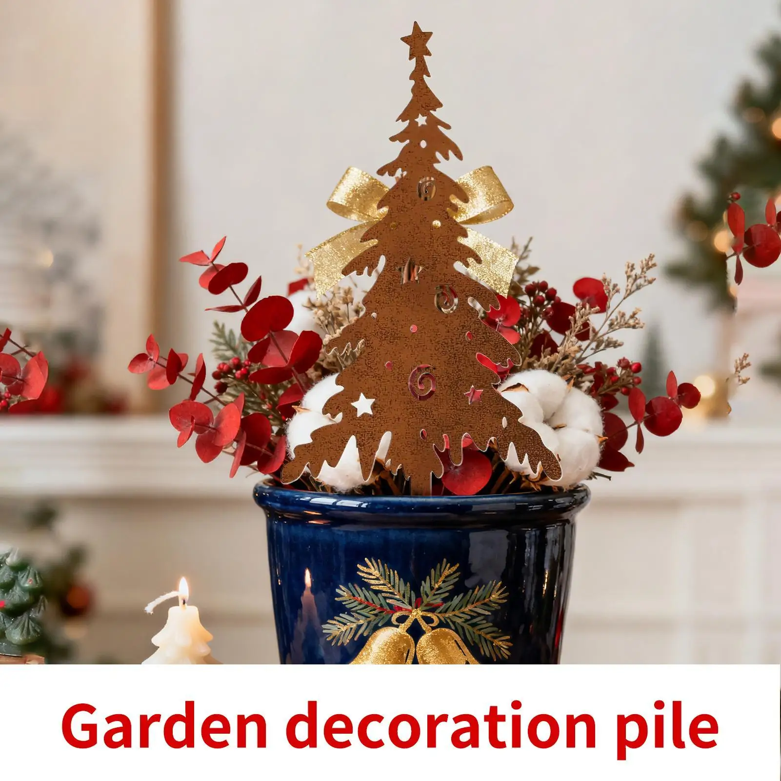 

Рождественские вывески для двора, 3 шт., металлические устойчивые к ржавчине уличные вывески, рождественские украшения для двора для праздника, зимнего двора, сада, лужайки