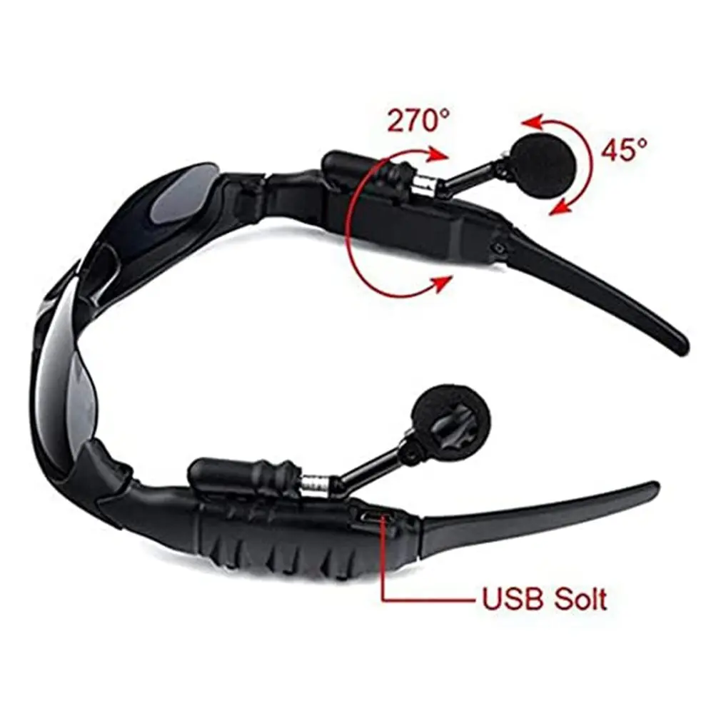 Gafas de sol estéreo inalámbricas compatibles con Bluetooth 5,0, auriculares para teléfono, deporte, conducción, ciclismo