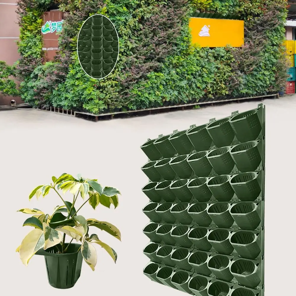 3 in 1 Plant Wall Flowerpot Three-Dimensional Hanging Vertical Wall Planter Water and Soil Separation Multi-layer Combination