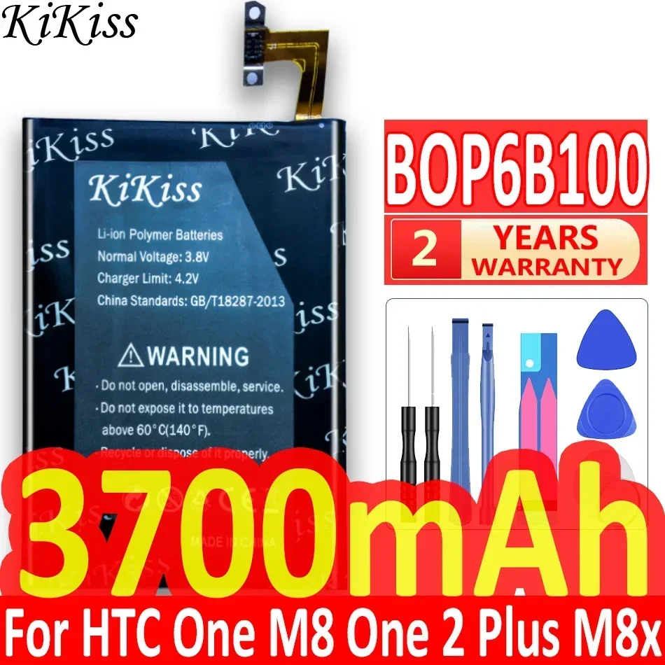 KiKiss Battery 3700mAh For HTC One M8 One 2 Plus M8x M8w M8t M8d Mobile Phone BOP6B100