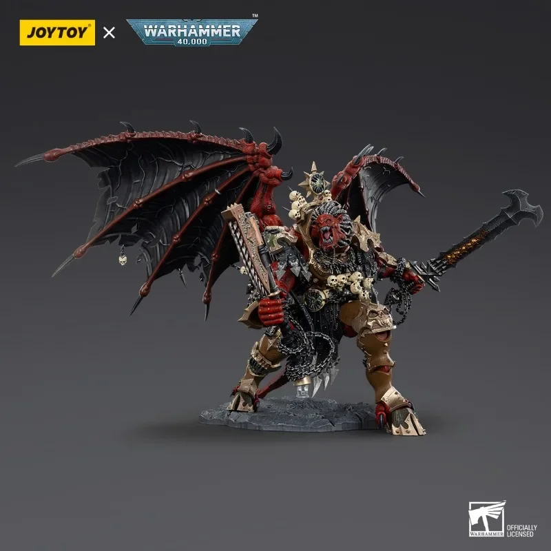 JOYTOY Warhammer 40K World Eaters figura de acción Angron Daemon Primarch of Khorne Anime conjunto colección móvil modelo juguetes regalos