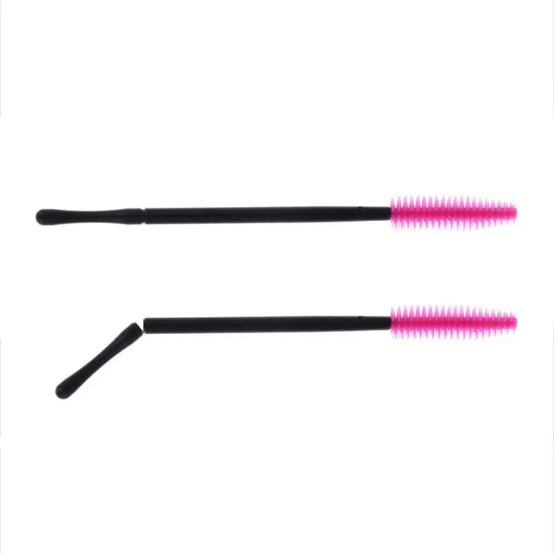 Baguettes applicateur de mascara en silicone pour femmes, brosses à cils de poulet, peigne beauté, pinceau de maquillage, outils d'extension de cils, 50 pièces