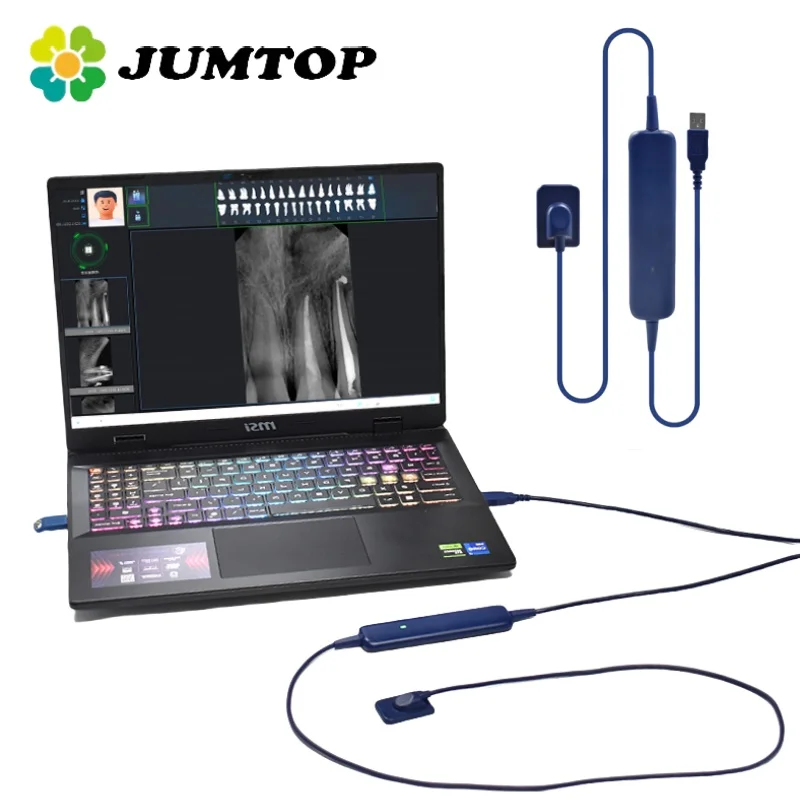 

JUMTOP Dental X Ray Sensor CMOS APS RVG Digital Sensor Intraoral Imaging System Include Software