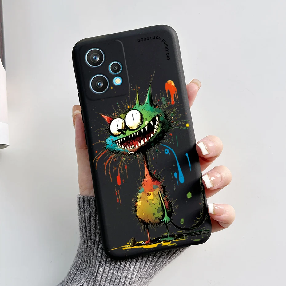 Cute Panda Cartoon Phone Case For Realme 9 4G 9 Pro Plus Protective Cover Case Soft TPU Funda For OPPO Realme 9 4G Coque Bumper