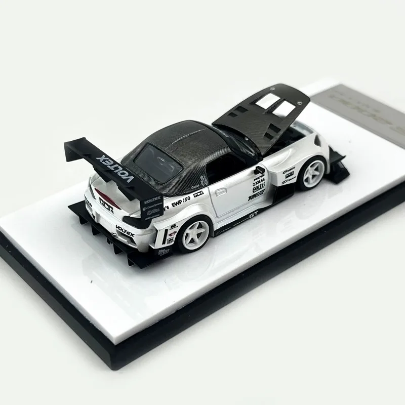 Stock 1:64 Honda S2000 Race Car zu öffnendes Automodell aus Druckgusslegierung, Jungenspielzeug, Festivalgeschenk für Kinder, Dekoration für Erwachsene.