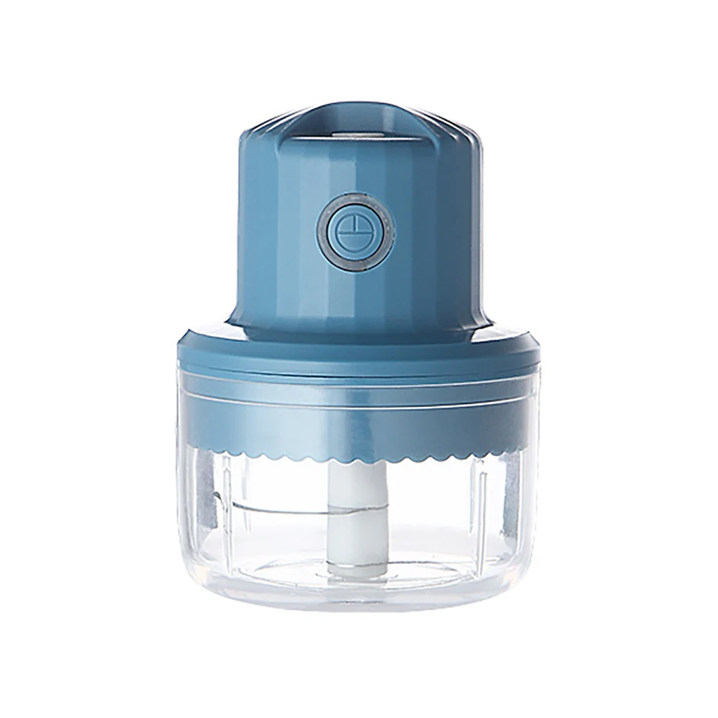 

Garlic Mincer Satinless Steel Plastic Food Grinder Household Electric Rechargeable Garlic Chopper, Green, 250ML