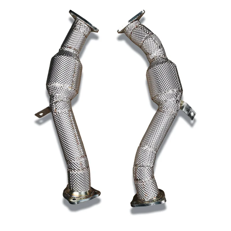 Подходит для автомобильной модифицированной выхлопной трубы из нержавеющей стали, предназначенной для моделей Porsche Cayenne 12-18 3.0T.