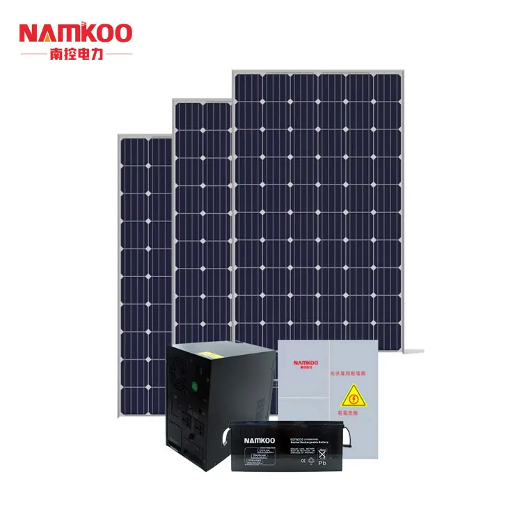 5KW Off Grid System Complete Set Solar Panel Mounting Structure System in Europe Country Pure Sine Wave CE TUV IEC ROHS 25 Years