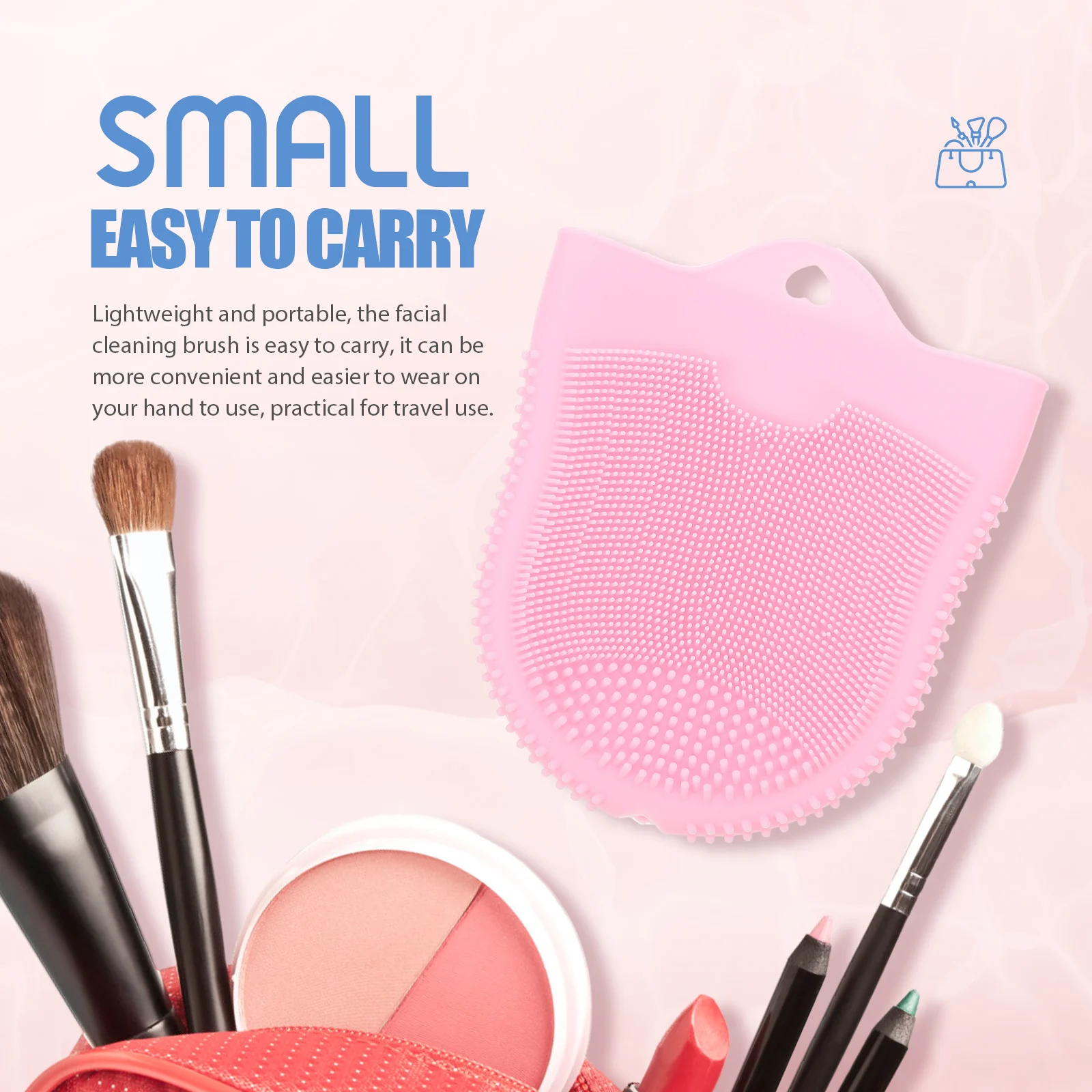 

Cleansing Brush Face Scrubbing Tool Silicone for Cleaning Facial Manual Household