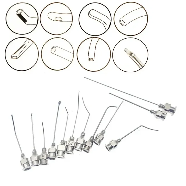 Oftalmiczna kaniula do wtrysku powietrza łzowa lepkoelastyczna stal nierdzewna okulistyczny Instrument dla zwierząt oko instrumenty chirurgiczne