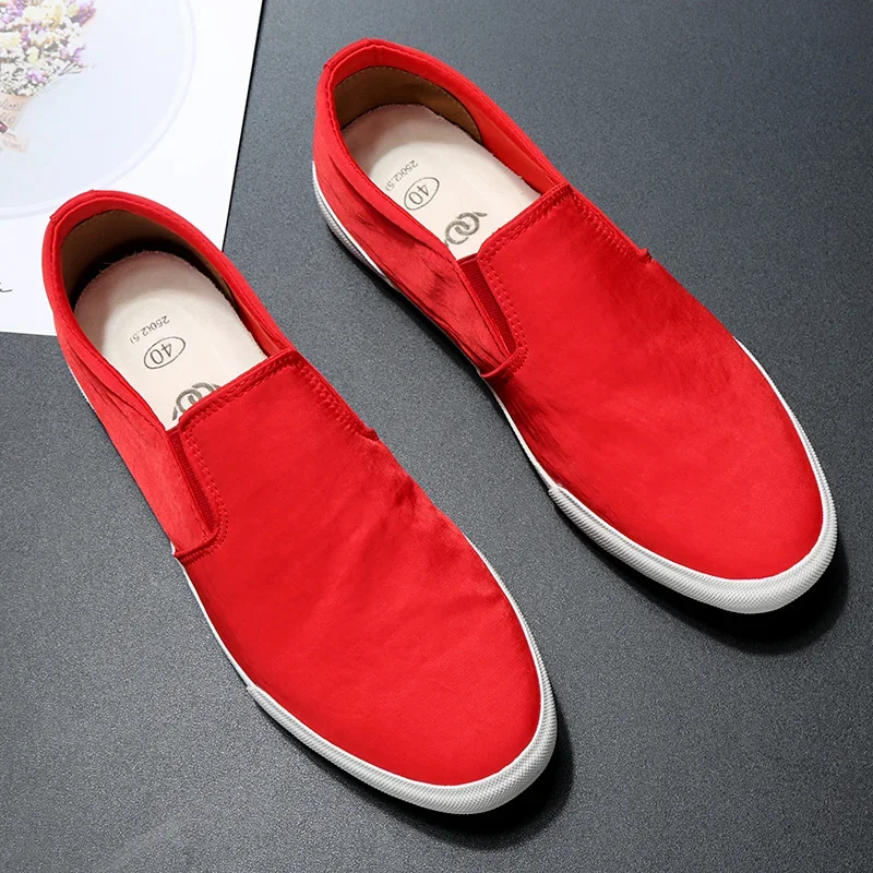 Spring New Vulcanize Shoes Men Breathable Colourful Canvas Sneakers Korean Fashion Lazy Comfortable Loafers EB20034