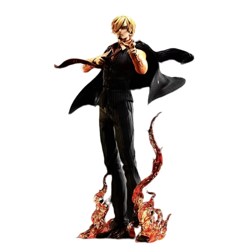 23Cm Fulishe Studio Gk One Piece Suit Sanji Anime Action Figure Limited Edition Collectible Model Garage Kit Statue Toys Gift