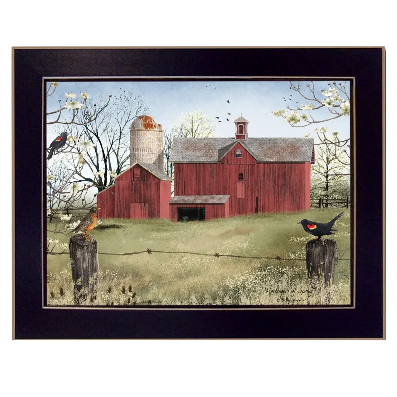 

Harbingers of Spring By Billy Jacobs, Printed Wall Art, Ready To Hang Framed Poster, Black Frame