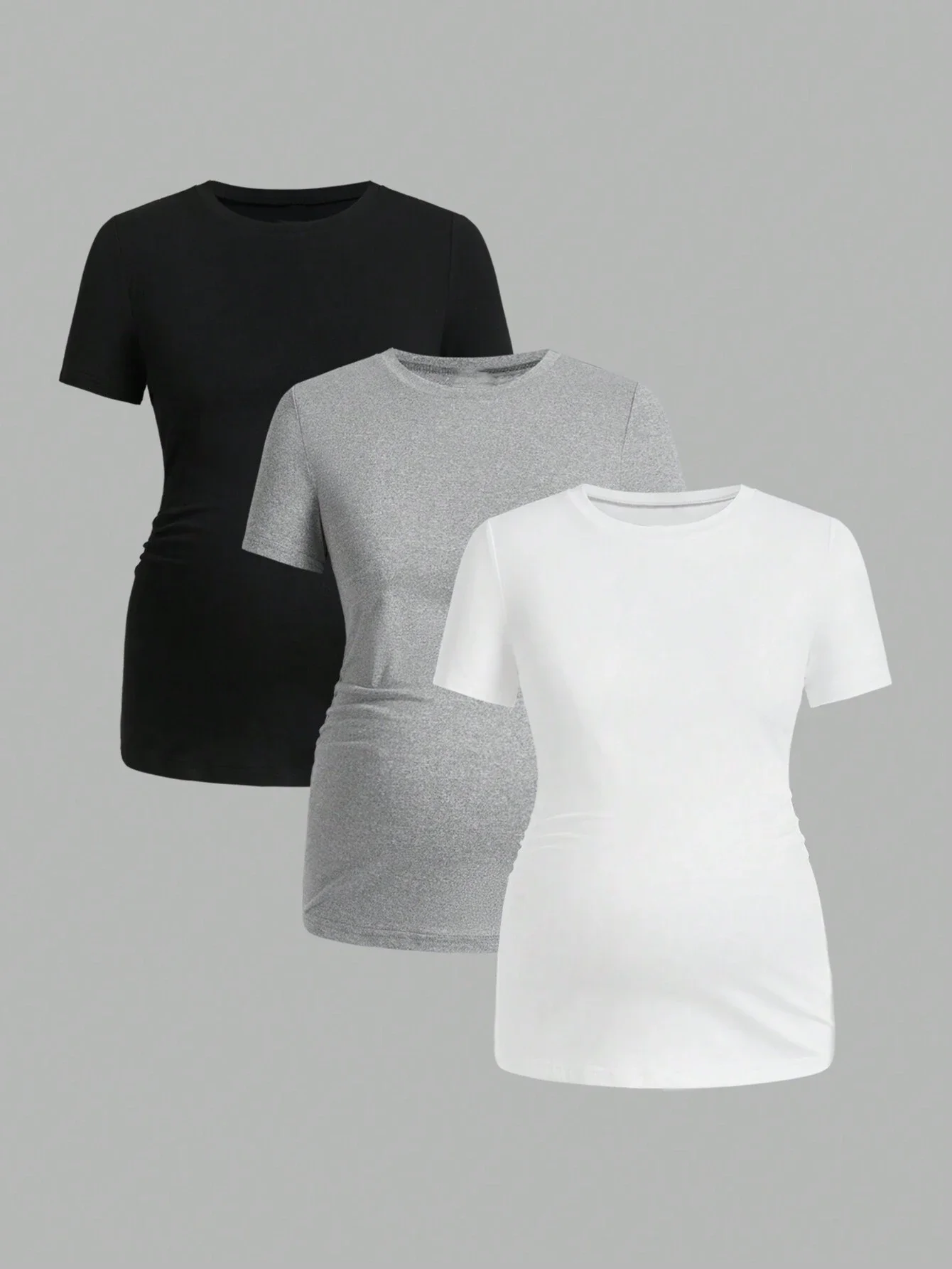 

Комплект из 3 предметов, летние повседневные спортивные топы для йоги с короткими рукавами для беременных, удобные футболки, летняя одежда для беременных.