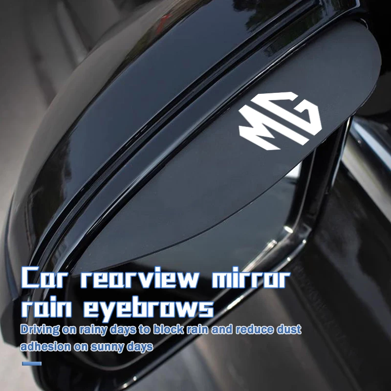 Car Side Rearview Mirror Rain Eyebrow Sun Visor Protector For MG HS ZS GS 3 5 6 7 Hector TF GT ZR