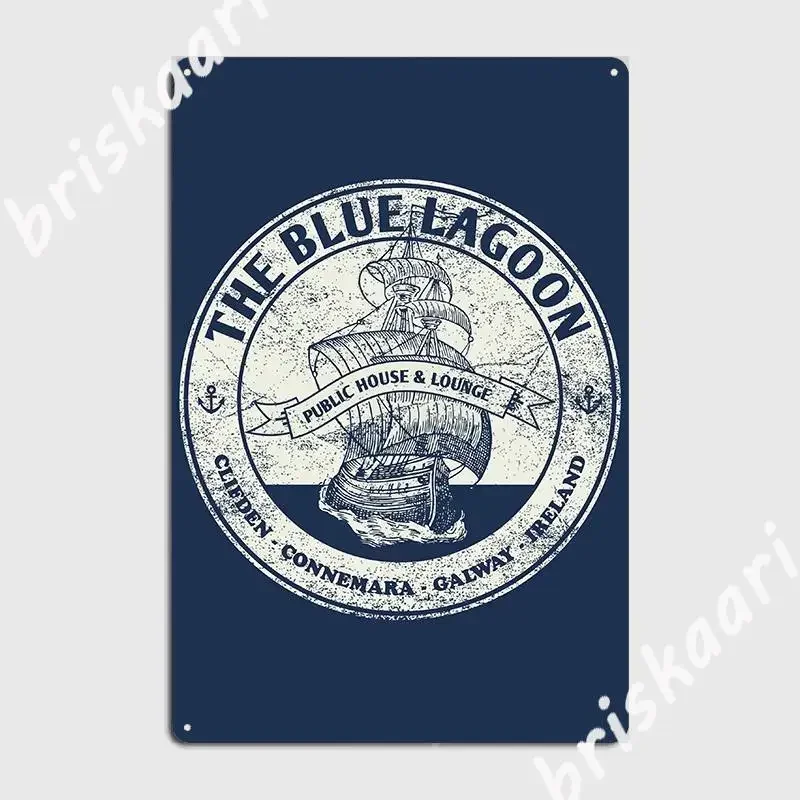 The Blue Lagoon Metal Signs Customize Wall Cave Wall Pub Mural Character Tin Sign Poster