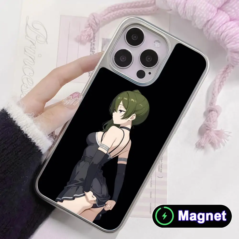 

Sousou no Frieren Ubel Phone Case for iPhone 17 16 15 14 13 12 11 Air Pro Max Plus Electroplated Silver Magnet Cover