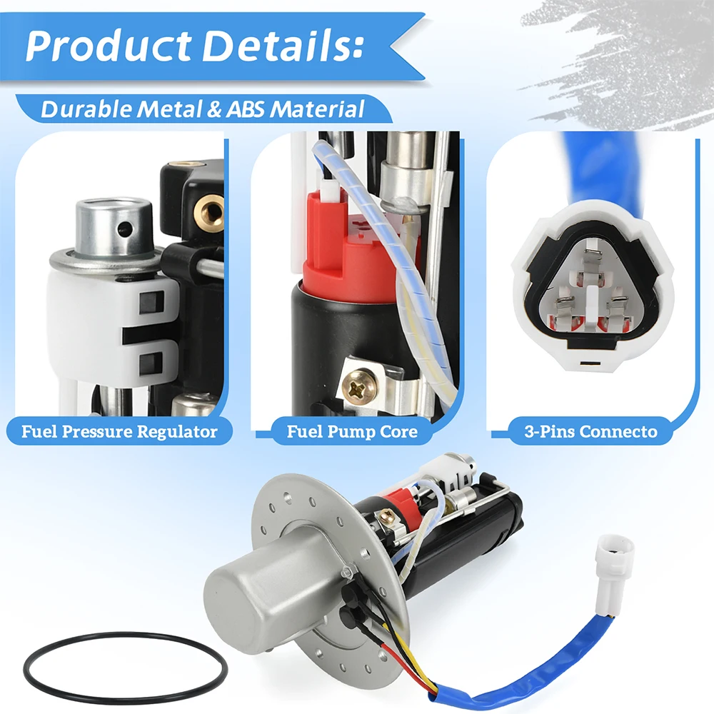 15100-35F30 Fuel Pump Assembly For Suzuki SV650 SV650A SV650S SV1000 SV1000S GSXR1000 GSXR1000Z K3/K4 03-07 ABS & Metal view 3