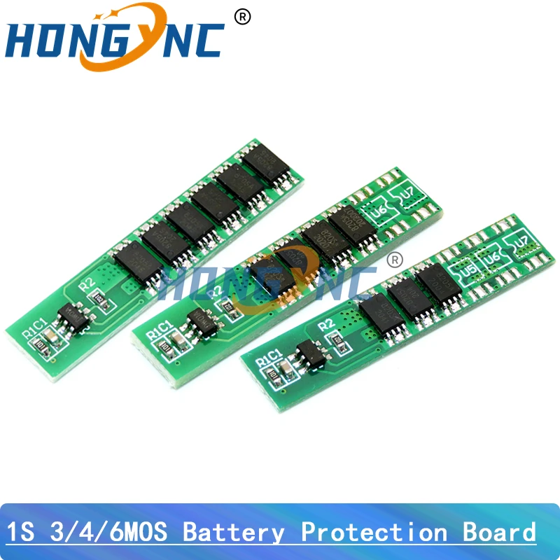 1S 3.7V 3A 4A 7.5A 10A 12A 16A 24A 3MOS 4MOS 6MOS li-ion BMS PCM battery protection board pcm for 18650 lithium ion li battery