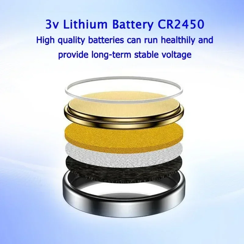 CR2450 Lithium Button Coin Cell Battery, 550mAh Capacidade, 3V, Relógio, Calculadora, Brinquedos, Carro, Remoto, 2-50Pcs