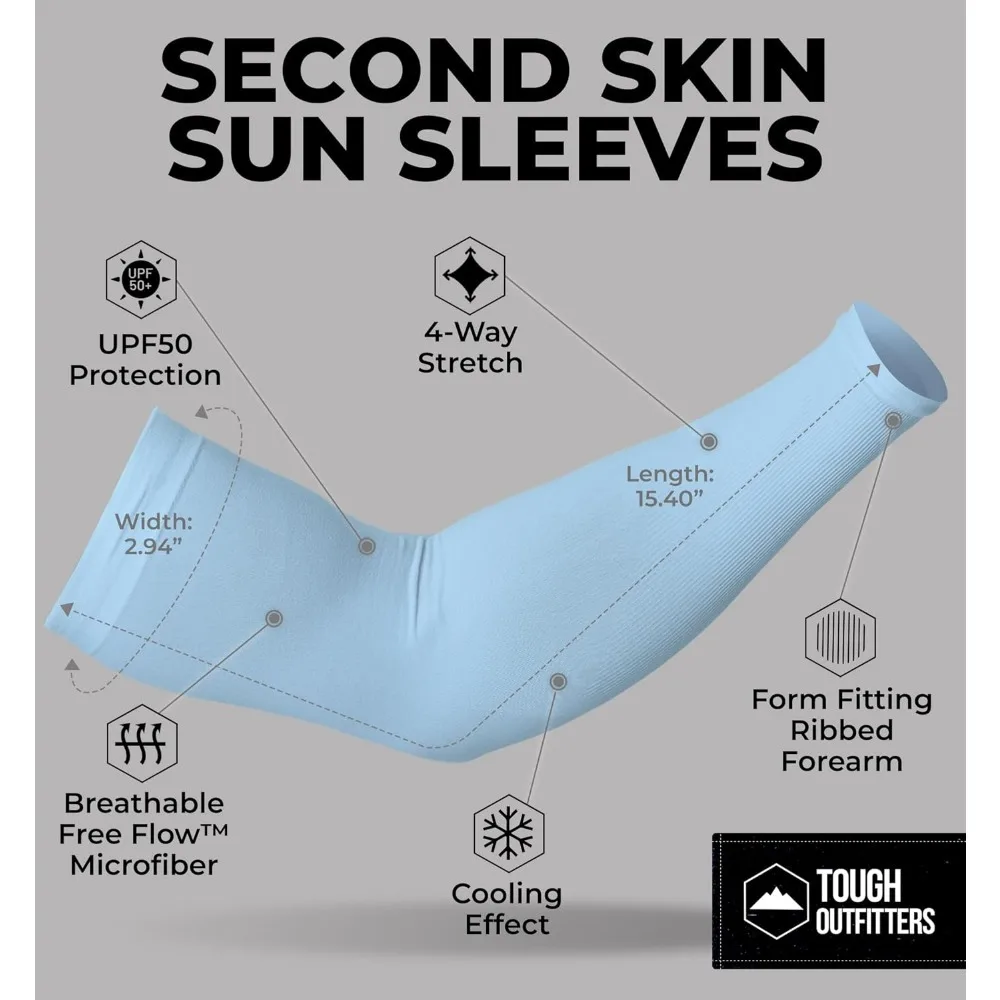 Mangas de protección solar resistentes al aire libre - Mangas de brazo UV para hombres y mujeres - Mangas de brazo de enfriamiento de golf - Mangas de sol de béisbol