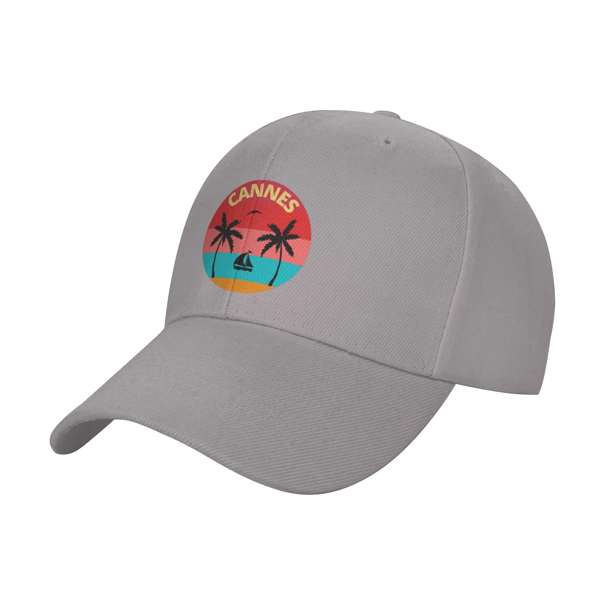 Cannes  South of France Trendy Baseball Cap Independence Day Easy Clean Peaked Cap