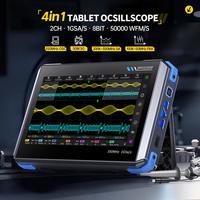 FNIRSIs DPOS350P 4-in-1 350MHz Tablet Oscilloscope, Signal Generator, Spectrum Analyzer, Dual Channel 350MHz 50MHz Oscilloscope