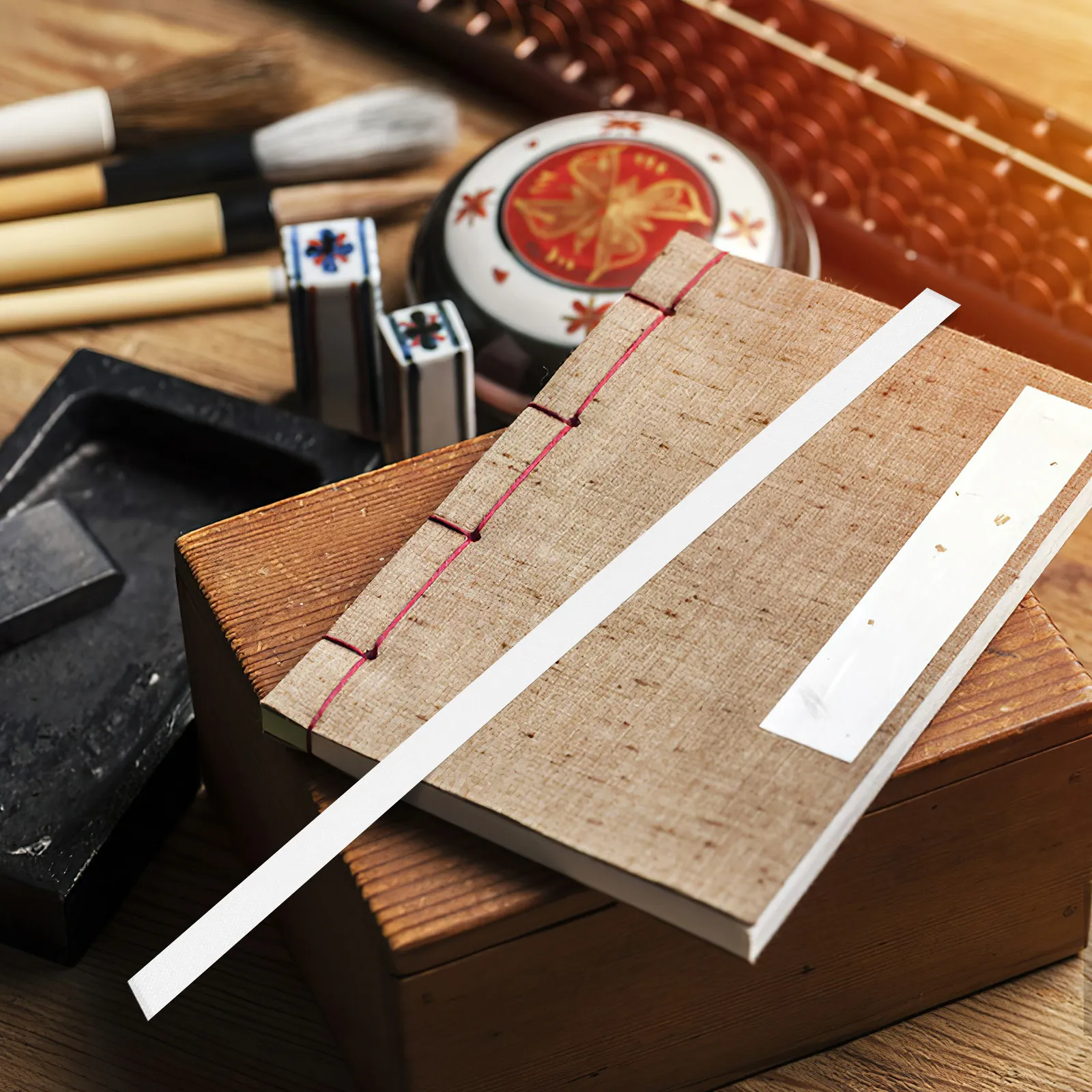 

20Pcs Thermal Binding Glue Strips Hot Melt Adhesive Tape 1.2cm Bookbinding Heat Strips for Documents Reports Textbooks
