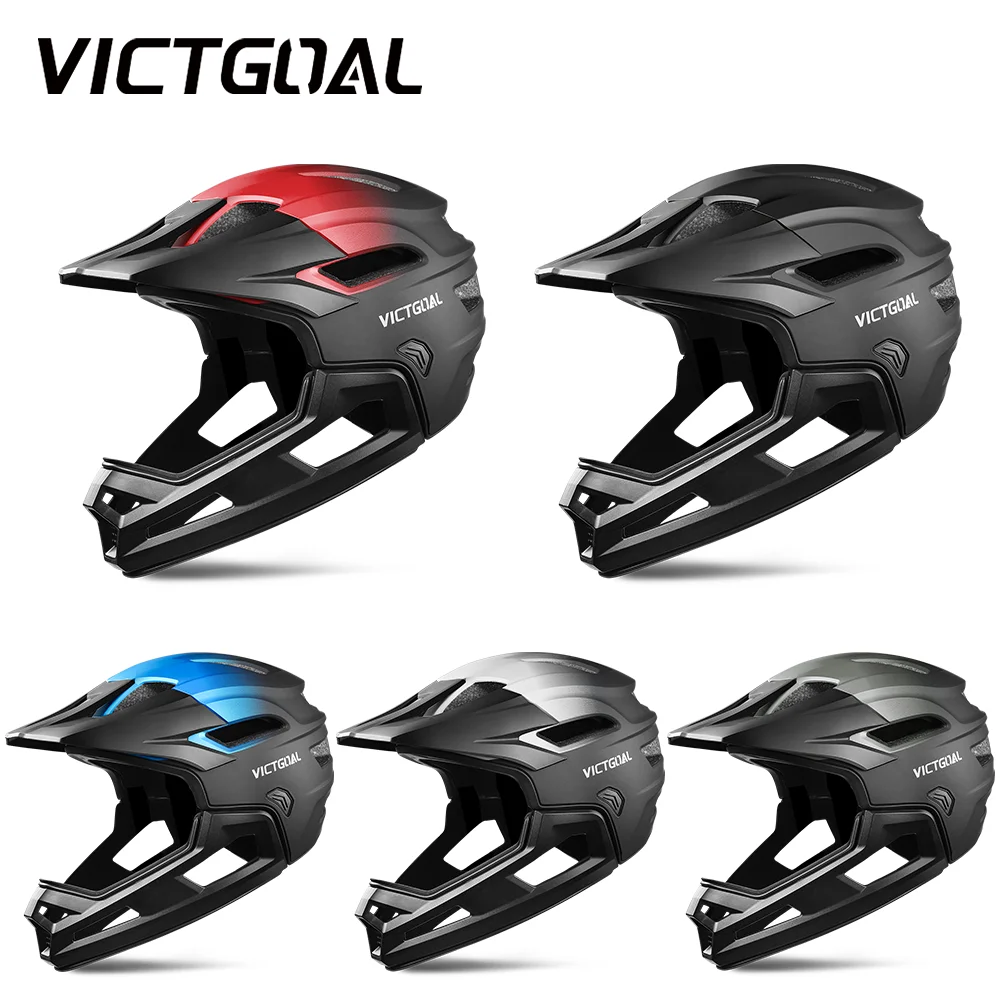 

VICTGOAL Detachable Bicycle Full Face Helmet for Adult Men Women BMX Riding MTB Off-Road Bike Helmets Adults Cycling Safety Caps