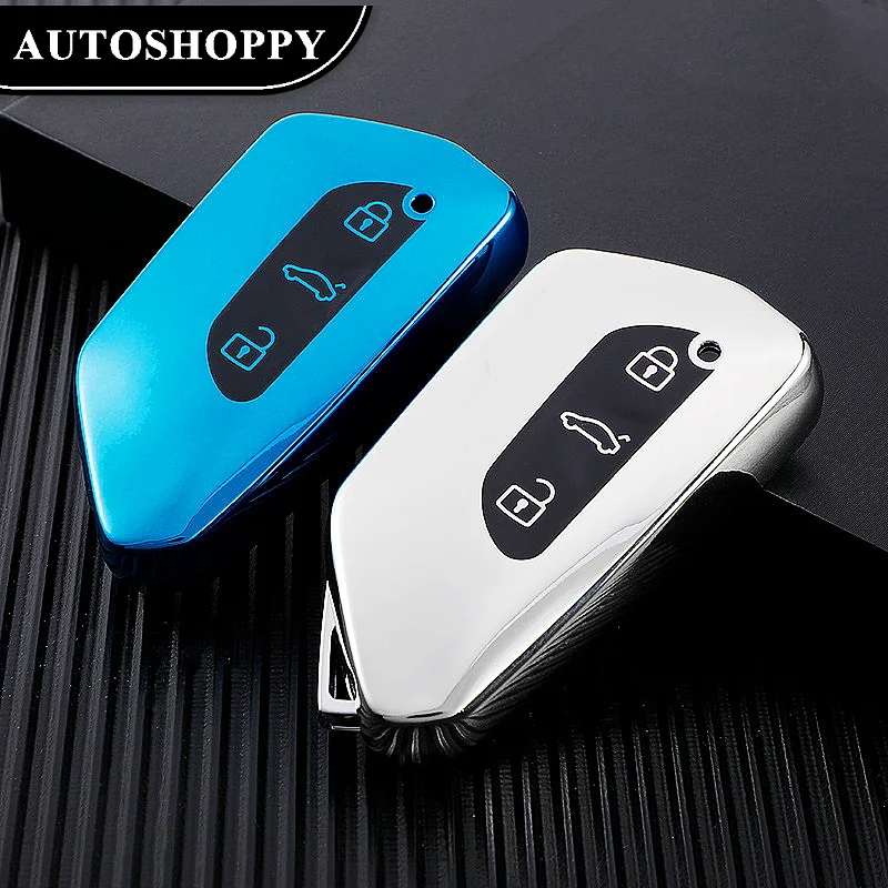 

Fashion TPU Car Key Case Cover Shell Fob For Volkswagen VW Golf 8 MK8 ID-4 ID-6 For Skoda Octavia A8 For Seat Leon FR MK4 Cupra