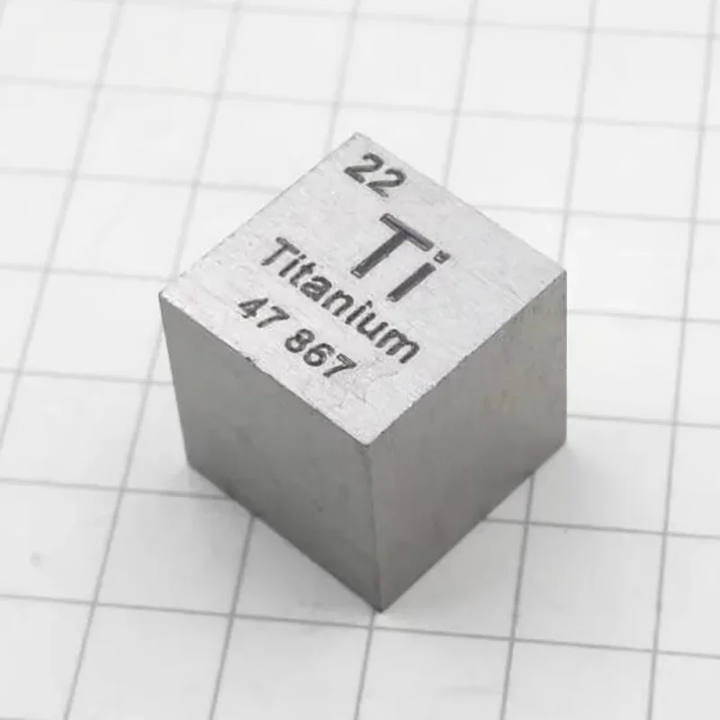 Titanium Cube Periodic Table Collection Metal Element Cubes 10mm 25.4mm 1 Inch