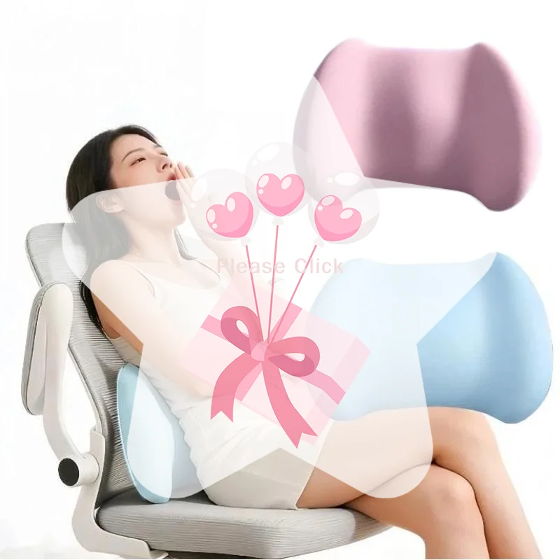 Lower Back Pain Relief Cushion 1Pcs Soft Memory Foam Ergonomic Waist Support Pad for Bed Sleeping Rest