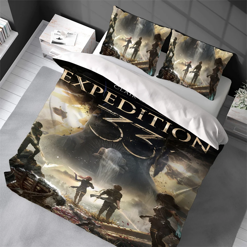E-Expedition 33 Duvet Cover Set Soft Wash Bed 3 Piece Summer Comfortable Student Dormitory Home Baby Bedding Best Seller