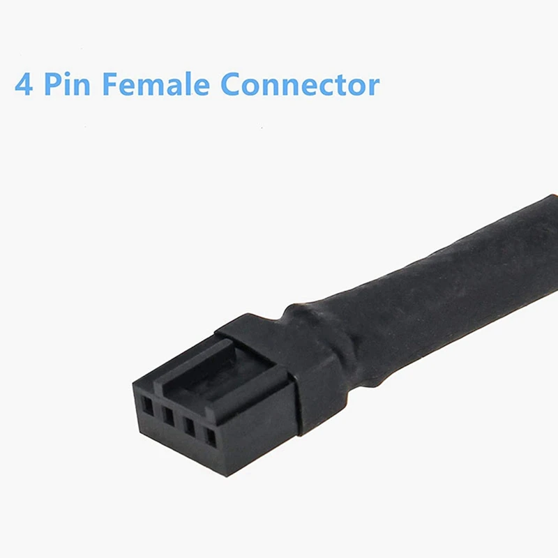 สายแยกพัดลม PWM 6ชิ้น2Way 4Pin ปลอกต่อสายไฟ1To2ตัวแปลงสำหรับเมนบอร์ดคอมพิวเตอร์คอมพิวเตอร์ CPU