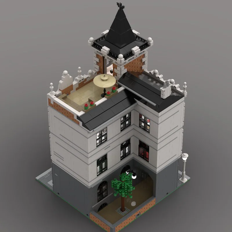 3443 elementy MOC Kreatywne Kosmiczne Modułowe Studio Fotograficzne Nowoczesne Studio Fotograficzne DIY Model Klocki Zabawki Urodzinowe Prezent