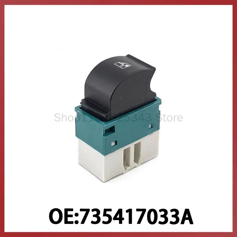 

735417033A для автомобилей Fiat 2001-2015 годов, переключатель стеклоподъемника, одинарный выключатель.