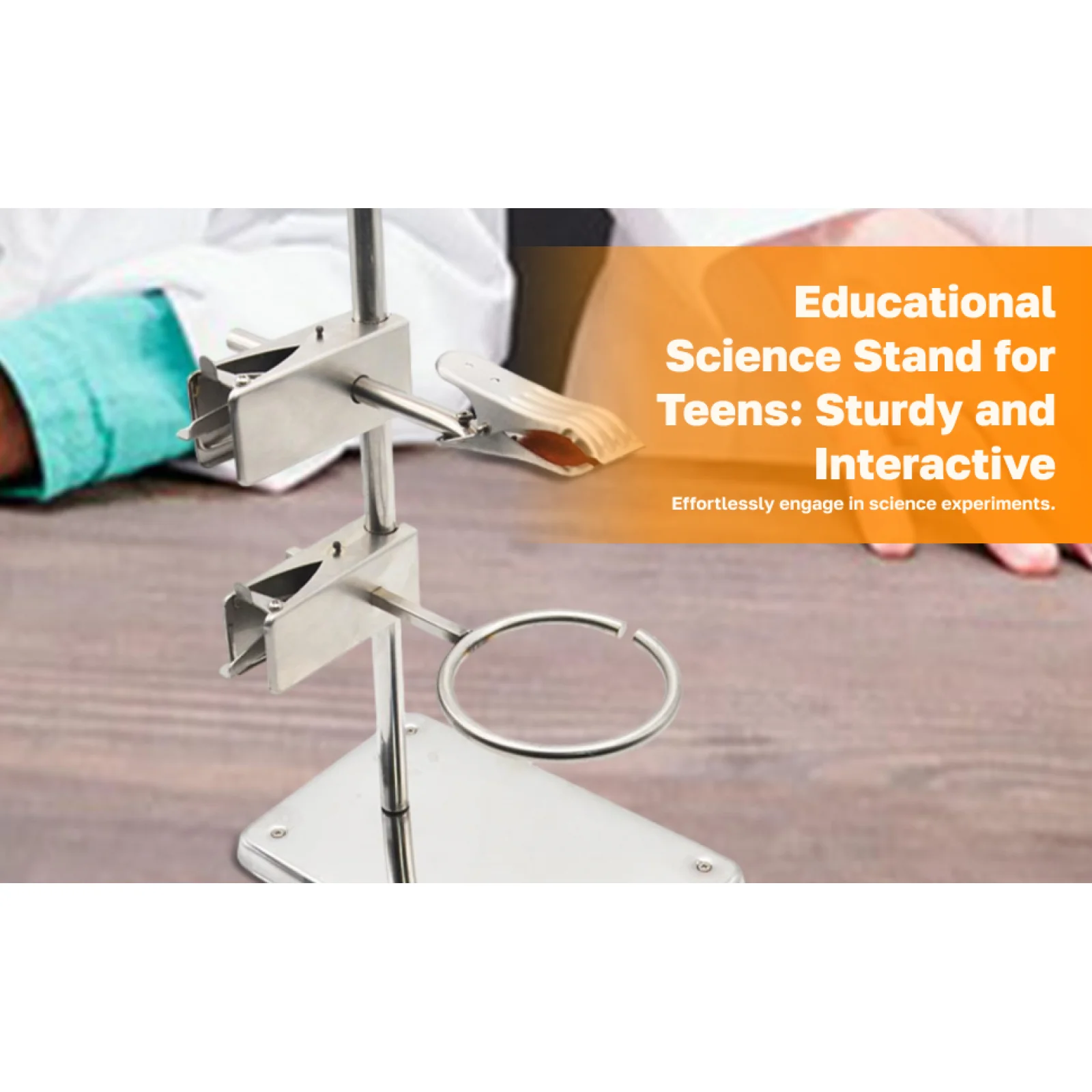 Stainless Steel Lab Stand Science Experiment Practicing Learning Toy Stem Project Instrument Support Rack Experiment Stand