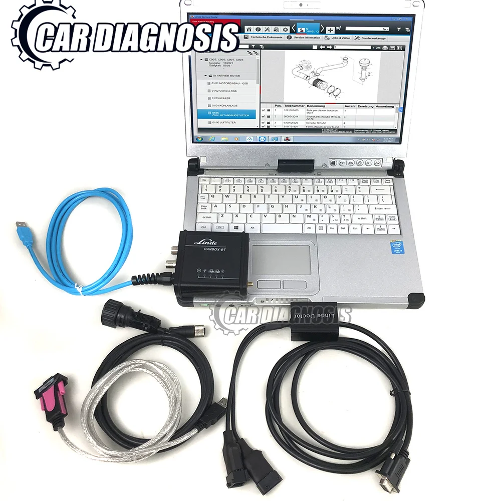 

C2 laptop for Linde BT Canbox USB linde Doctor Linde PathFinder linde LSG Truck Expert linde canbox BT FORKLIFT diagnostic tool