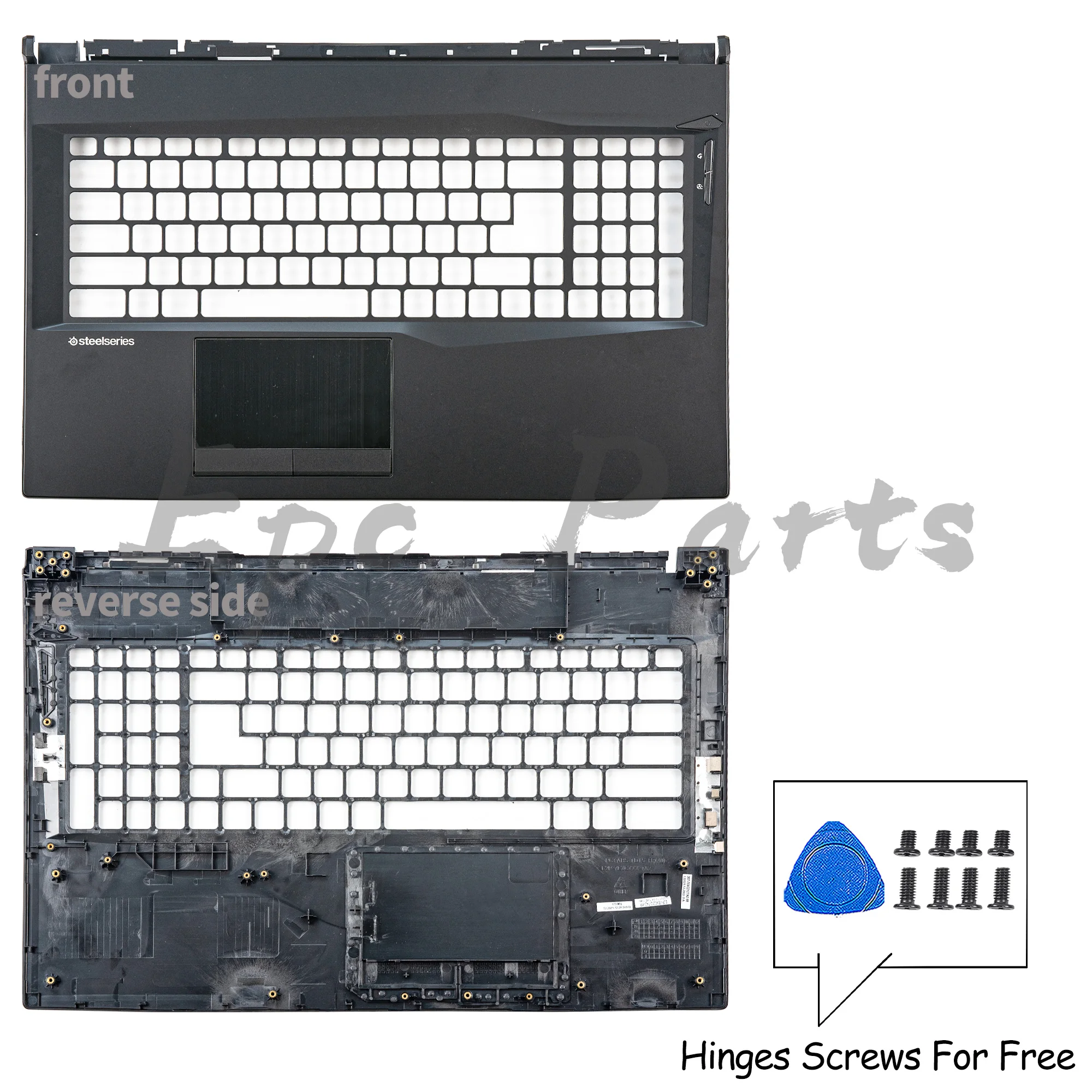 Imagem -04 - Metal Lcd Tampa Traseira Dobradiças de Moldura Reparo Inferior Palmrest Peças Epc para Gp75 Leopard 9sc 9sd 9se 9sf Ms17e2 17e5 17e7 173