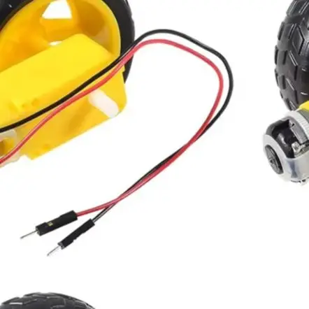 Dual Shaft Geared DC Motor Kit 3-6V With Wheels For 4WD Smart Car Robot DIY For Test Measurement Tool Accessory