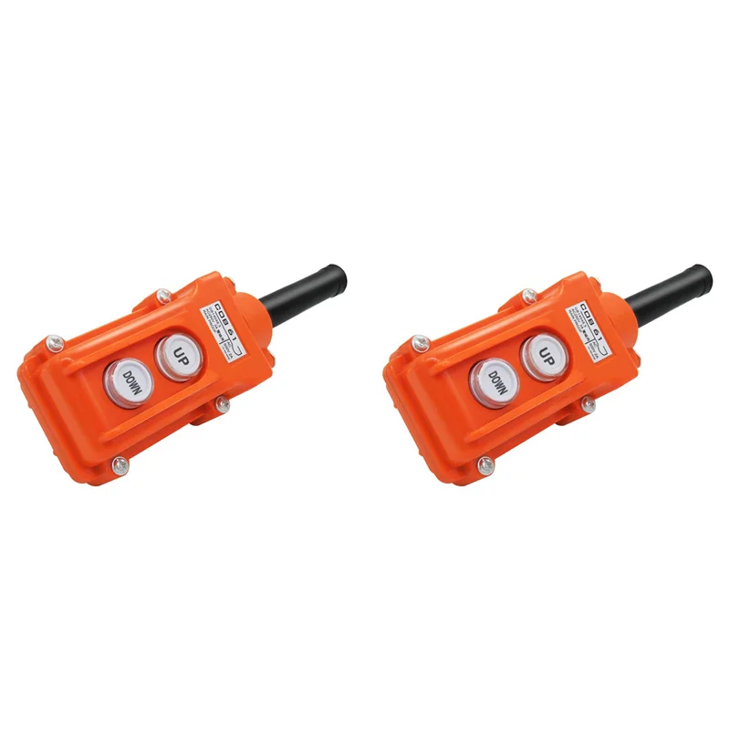 

AS94-2X непромокаемый вверх-вниз переключатель станция управления кран подвесной подъемник кнопочный переключатель мгновенный COB61-UP-DOWN