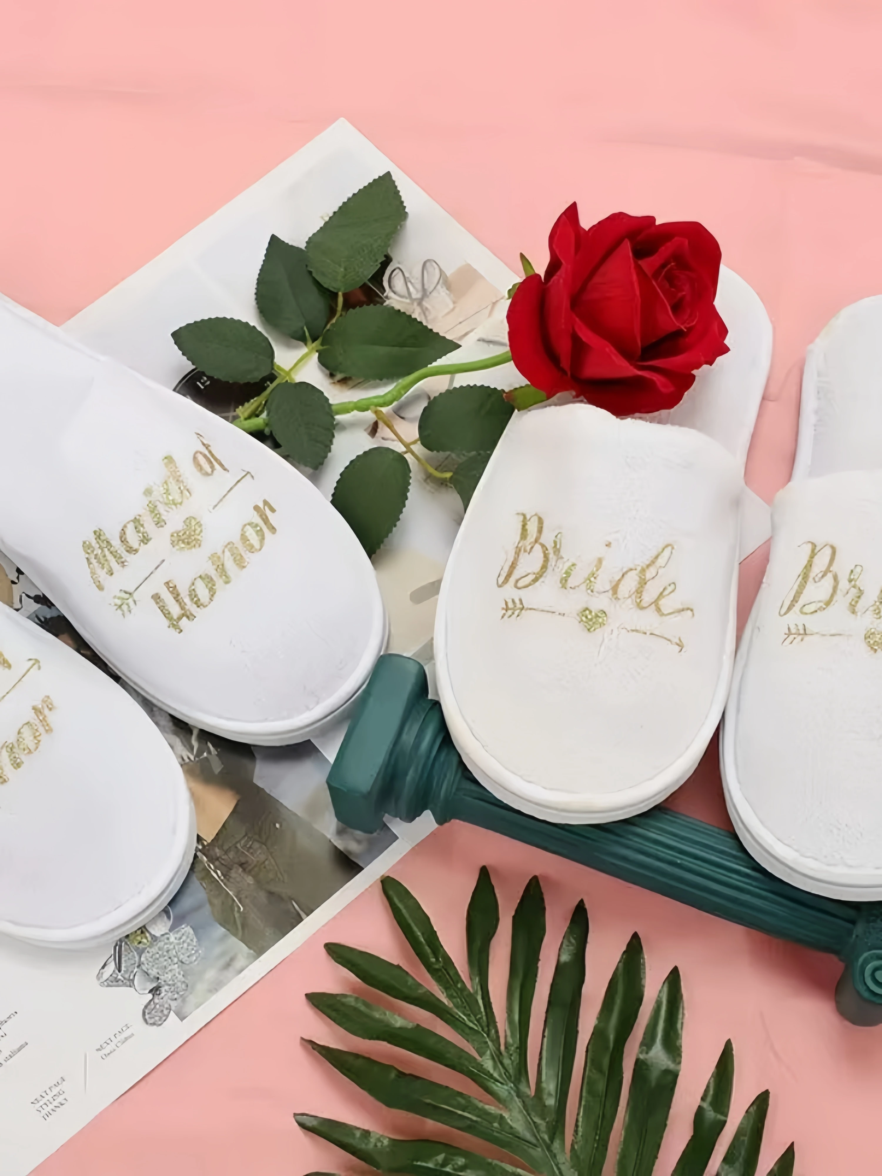 

Team Bride Slippers Bachelorette Party Supplies Bridal Shower DIY Wedding Decorations Bridesmaid Gifts