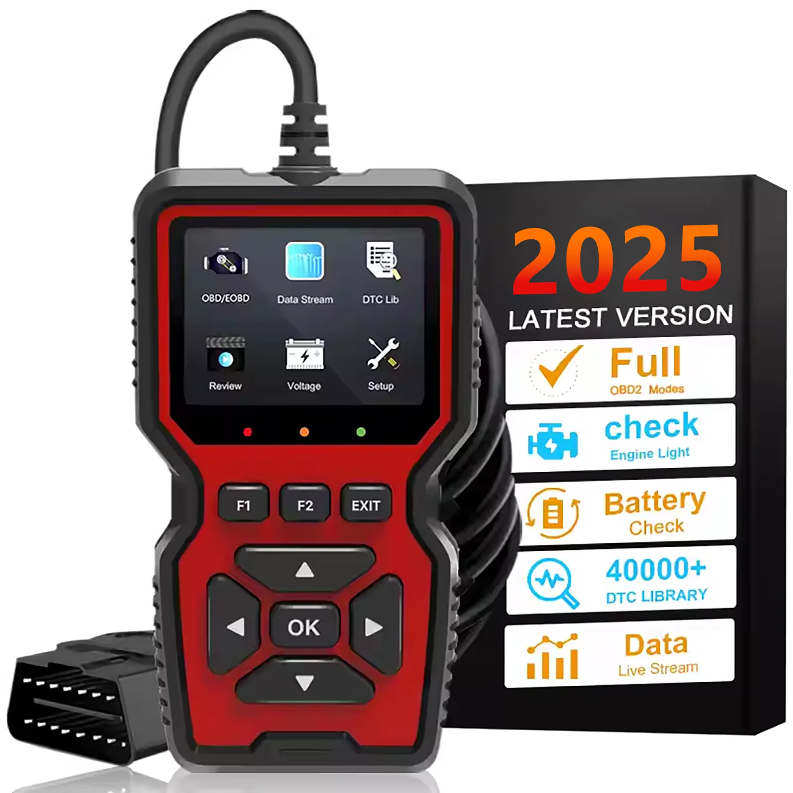 

V519 Handheld Professional OBD2 Scanner Elm327 Diagnostic Tool Car Engine Fault Code Reader and clearing codes Diagnostic tools