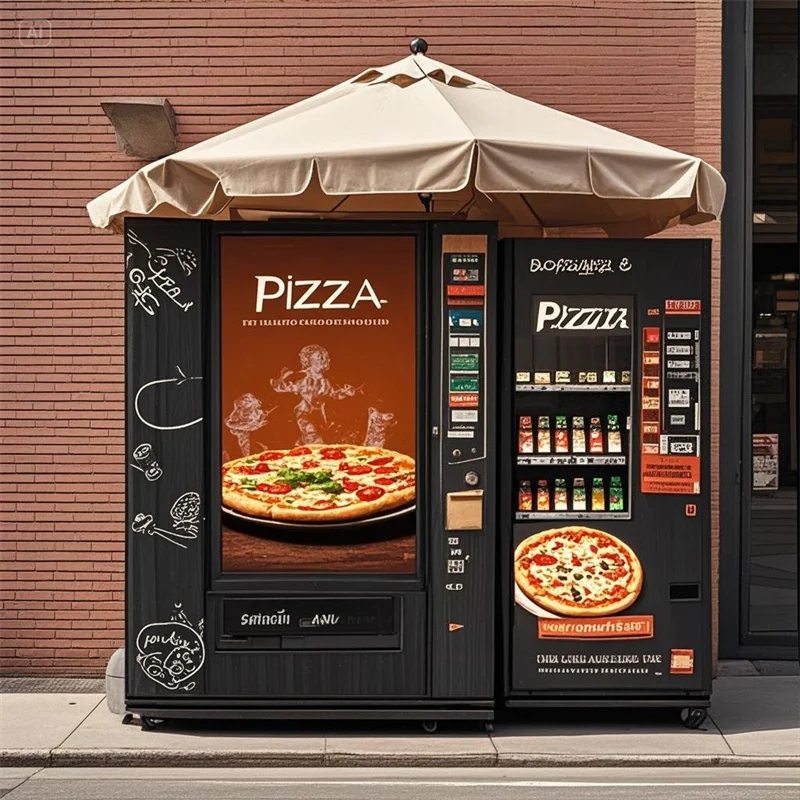 Intelligent Automatic Pizza Vending Machine with Touch Screen, High Cost-effectiveness