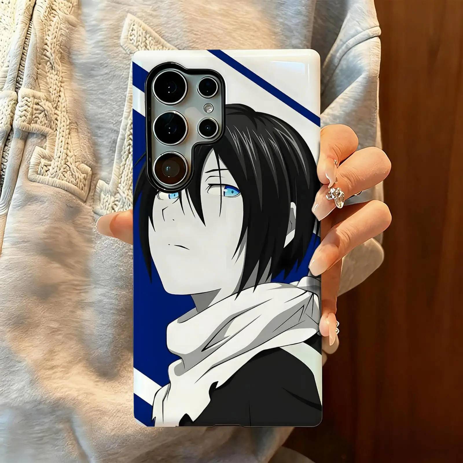 Anime Noragami  Phone Case For Samsung Galaxy S26 25 S24 S23 S22 S21 Ultra Glossy Film Phone Case view 3