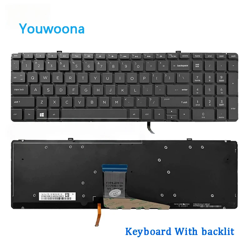 New ORIGINAL Laptop Keyboard For HP Spectre x360 15-CH 15T-CH TPN-Q200 15-DF Q213