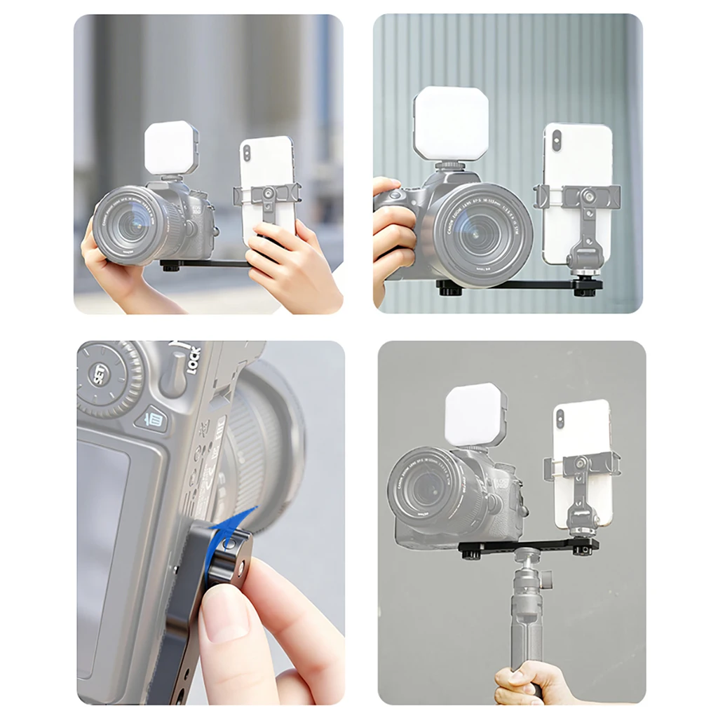 Universelle Action-Kamera-Verlängerungsstange Videohalterung mit 1/4-Zoll-Schraube für DJI Pocket 4 Mikrofon-Licht-Halter Videoaufnahme-Zubehör – Detail 6