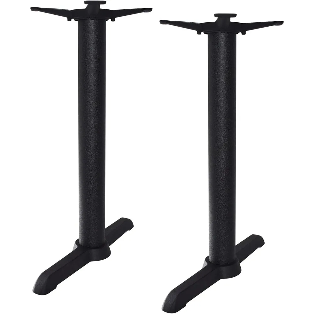 

Table Base Only, Table Legs 28 Inch Set of 2, Cast Iron Metal Legs for Furniture, Coffee Dining Desk, T-Base